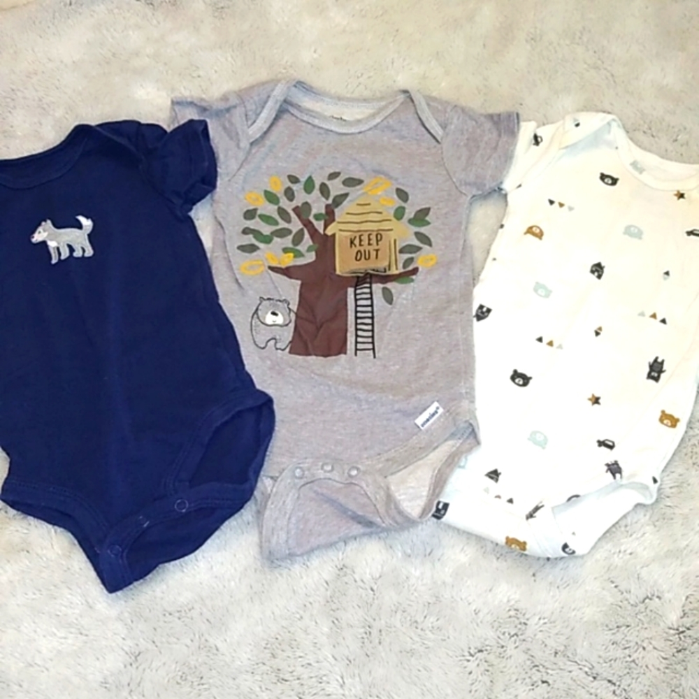 Baby Size 3 Months 3 Piece Onesies Treehouse